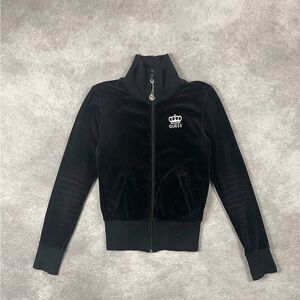 Vintage GUESS Velour Zip Up Track Jacket S Size